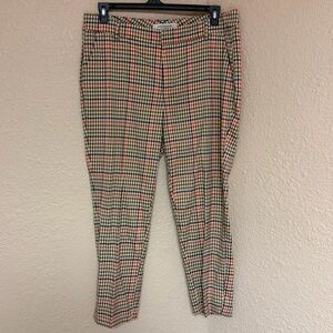 4/$15 Liverpool Checkered Chinos - Tan and Red